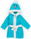 Comfort Kids Hooded Bathrobe Turquoise