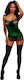 Dreamgirl Set Sexy Baby Dolls with Lace Babydoll With Garters Evergreen