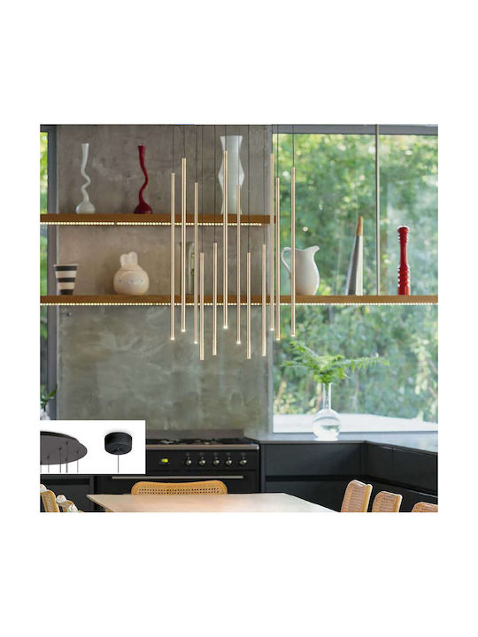 Ideal Lux Filo Sp12 Adjustable Pendant Light Go...