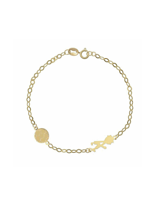 CHILDREN'S GOLD BRACELET 9K RBCG009