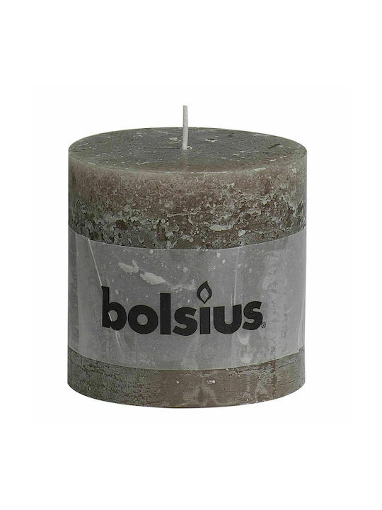 Rustic Candle 100/100mm Bolsius -Taupe