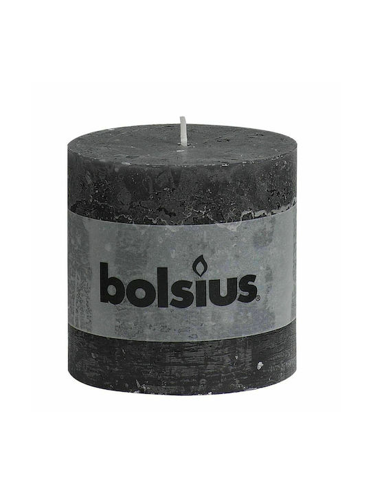 Rustic Candle 100/100mm Bolsius - Anthracite