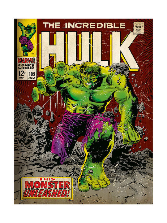 Pyramid International Marvel Comics Incredible Hulk Tablou pe Pânză 60x80cm