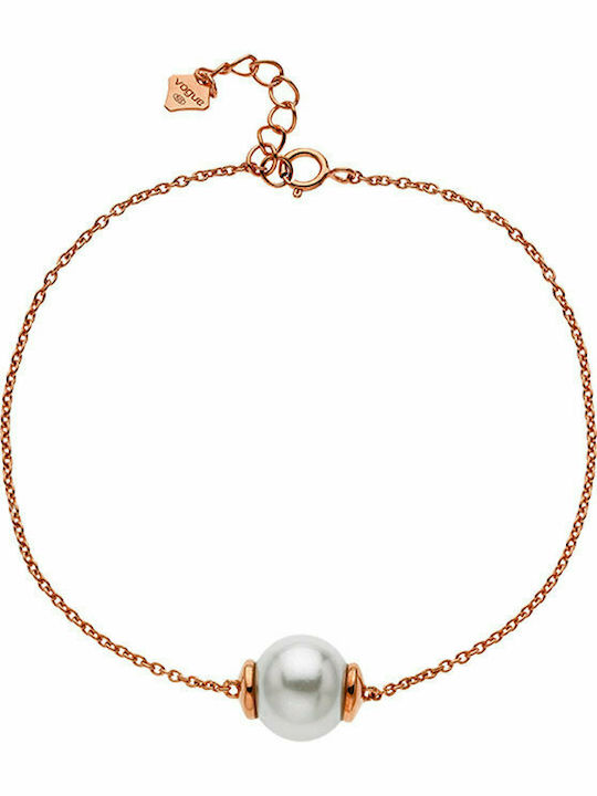 Vogue Bracelet Chain made of Silver Gold Plated with Pearls