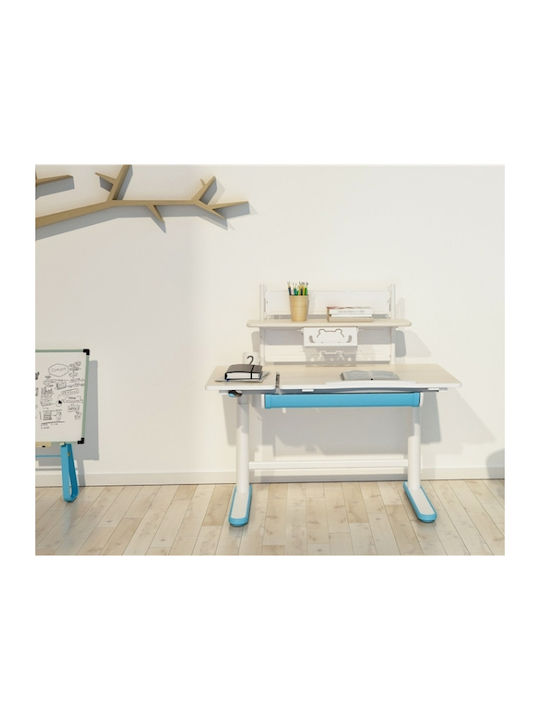Action Kid Plus Παιδικό Γραφείο Γαλάζιο 112x60x55-89cm