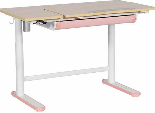 Action Kid Plus Kinder Schreibtisch Rosa 112x60x55-89cm