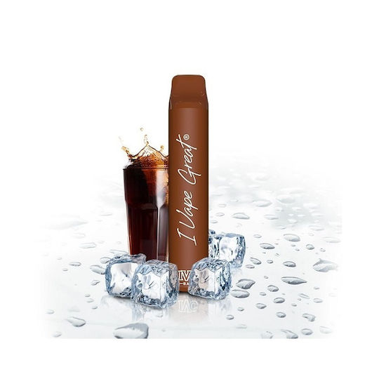 IVG Bar Plus Електронна Цигара Единично Употребима 800 Вдишвания Cola Ice 2ml 20mg Кафяв