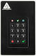 Apricorn Aegis Fortress L3 USB 3.2 Εξωτερικός HDD 2TB 2.5" Μαύρο