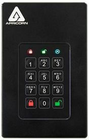 Apricorn Aegis Fortress L3 USB 3.2 Εξωτερικός HDD 2TB 2.5" Μαύρο
