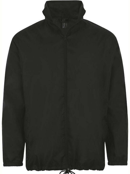 Sol's Men's Winter Jacket Waterproof and Windproof Black
