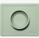 Ezpz Green Tray Happy Bowl Made of Silicone for...