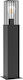 Sun Light Outdoor Floor Lamp Small Post 40W IP54 for E27 Socket Black