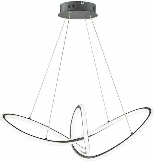 Wofi Madison Lustră Suspendată Gri 80cm. Wofi Madison Lustră Suspendată Gri 80cm.