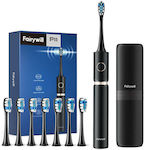 FairyWill FW-P11 Electric Toothbrush with Timer and Travel Case Black