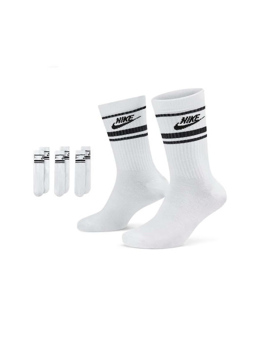 Nike Everyday Essential Αθλητικές Κάλτσες Λευκές 3 Ζεύγη