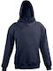 Fleece Παιδικό Φούτερ με Κουκούλα και Τσέπες Navy Μπλε