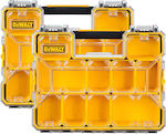 Dewalt Ταμπακιέρες Εργαλείων 10 Θέσεων με Αφαιρούμενα Κουτιά Κίτρινες 2τμχ