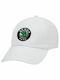 SKODA, Erwachsenen Baseball Cap Weiß 5-Panel (POLYESTER, ERWACHSENE, UNISEX, EINHEITSGRÖßE)