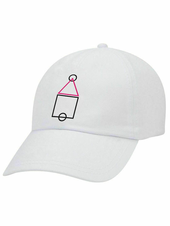 Erwachsene Weiße 5-Panel Baseballkappe (POLYESTER, ERWACHSENE, UNISEX, EINHEITSGRÖßE)