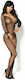 Beauty Night Martha 687 Bodystocking Plasă Fără Chilot Negru