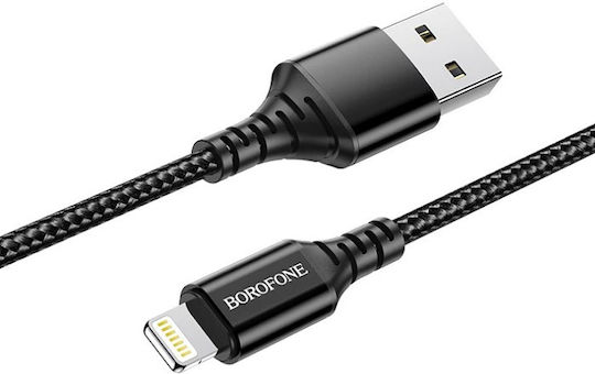 Borofone BX54 Braided USB-A to Lightning Cable Black 1m (29349)