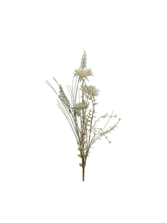 Inart Τεχνητό Φυτό Λευκό 58cm