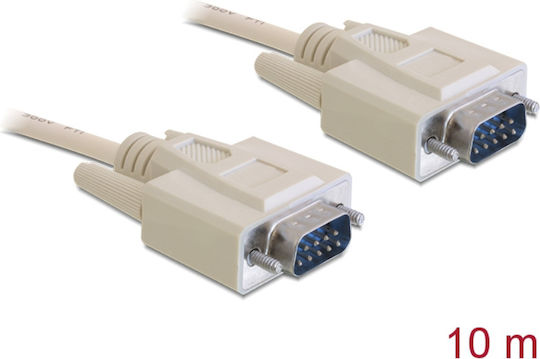 DeLock Καλώδιο RS232 9-pin male σε RS232 9-pin male 10m 82983 1τμχ