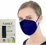 Famex Particle Filtering Half Mask FFP2 NR Mască de protecție FFP2 Midnight Blue 20buc