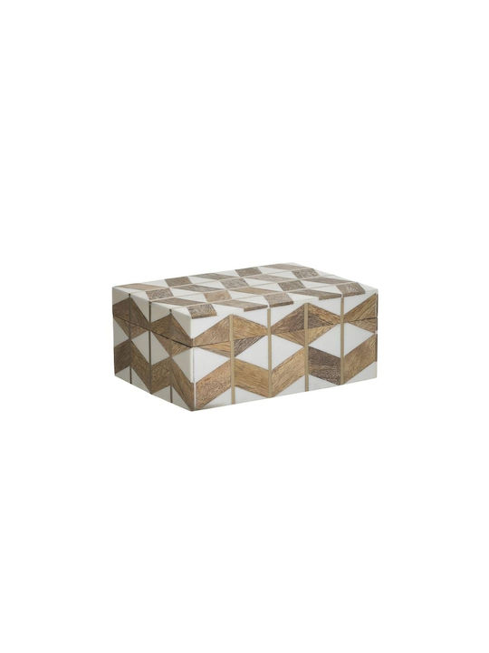 Inart Polyresin Decorative Box Beige/cream