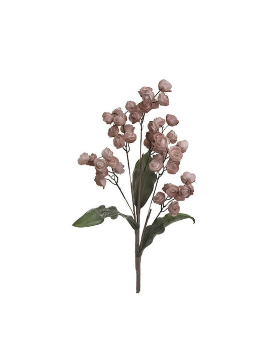 Inart Τεχνητό Φυτό Τριαντάφυλλο Ροζ / Μωβ 56cm