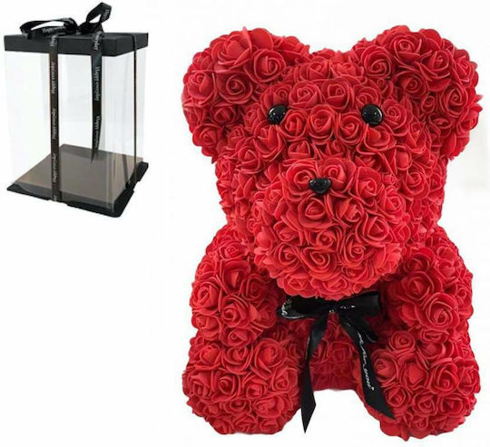 Ursuleț De Pluș Din Trandafiri Artificiali Roșii În Cutie Trampolino Ursuleț De Pluș Din Trandafiri Artificiali Roșii În Cutie Trampolino