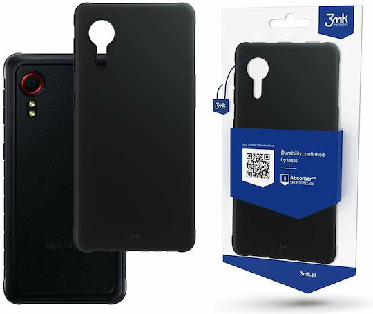 3MK Matt Umschlag Rückseite Silikon Schwarz (Galaxy Xcover 5)