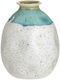 Inart Decorative Vase Turquoise 17x17x20cm