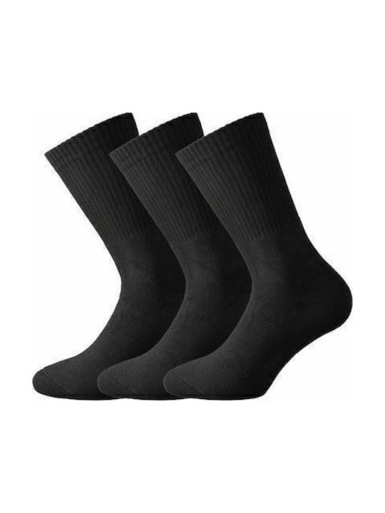 Μαύρες κάλτσες βαμβακερές σετ 6 ζεύγη