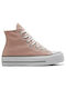 Converse Chuck Taylor All Star Lift Canvas Flatforms Boots Pink