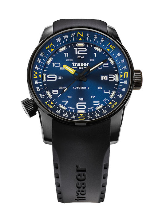 Traser Pathfinder Ανδρικό Ρολόι 46mm Αυτόματο μ...