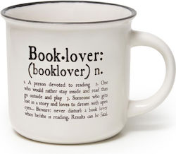 Legami Milano Booklover Tasse aus Porzellan Weiß 350ml 1Stück