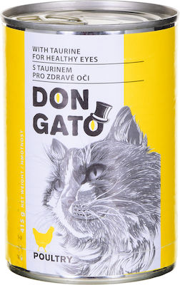 Dibaq Don Gato Poultry Nasses Katzenfutter für Katze in Dose mit Geflügel 415gr