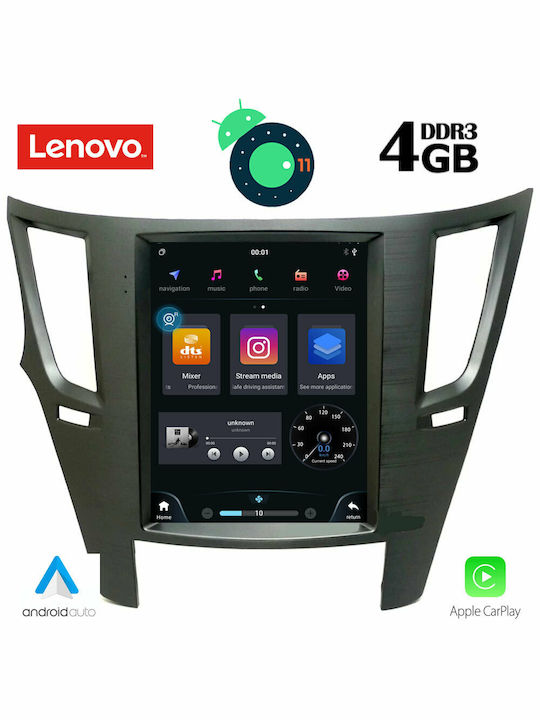 Lenovo Sistem Audio Auto pentru Subaru Moștenire / Outback 2009+ (Bluetooth/USB/AUX/WiFi/GPS/Apple-Carplay/Partitură) cu Ecran Tactil 9.7" DIQ_SSX_9962