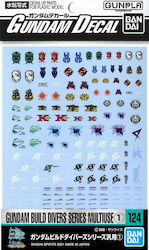 Namco - Bandai Gundam Decal 124 MS BD Series Multiuse Φιγούρα Μοντελισμού με Κόλλα και Χρώματα Namco - Bandai Gundam Decal 124 MS BD Series Multiuse Φιγούρα Μοντελισμού με Κόλλα και Χρώματα