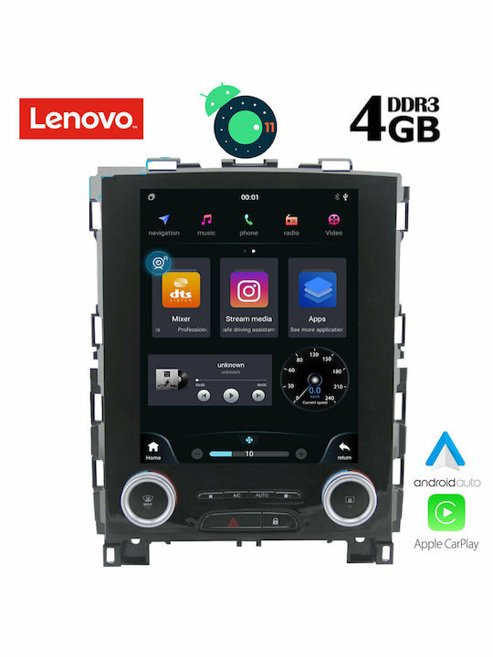 Lenovo Car-Audiosystem für Renault Koleos / Megane 2016+ (Bluetooth/USB/AUX/WiFi/GPS/Apple-Carplay) mit Touchscreen 9.7" DIQ_SSX_9998
