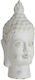 Inart Dekorativer Buddha aus Beton in Antique Grey 10x10x22cm 1Stück