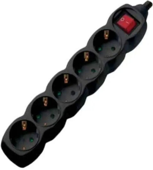 Com Power Strip 5 Positions with Switch and Cable 1.5m