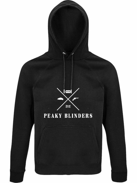 "Peaky Bliders Elements" Φούτερ με Κουκούλα σε Μαύρο χρώμα