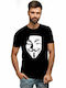 Anonymous T-shirt Black 7068