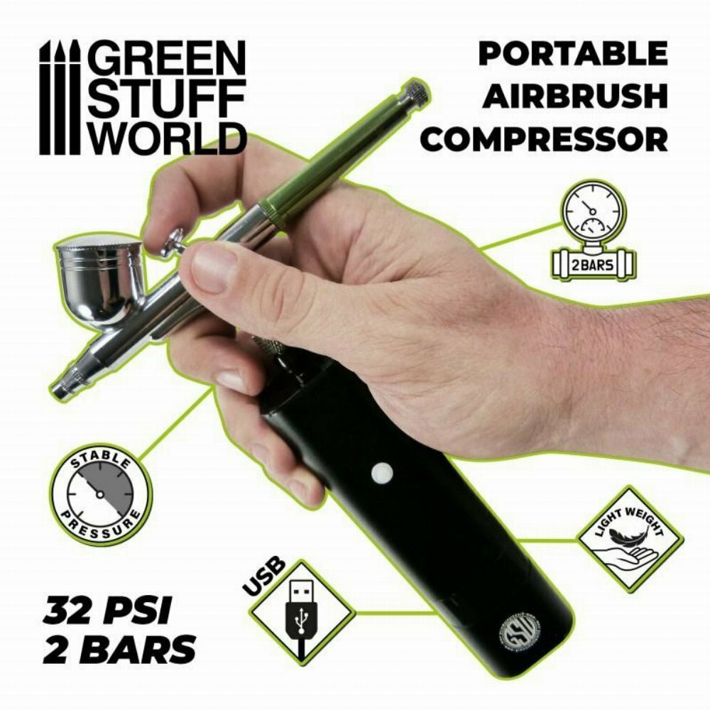 Green Stuff World Portable Airbrush Compressor 8435646501598ES Skroutz.gr