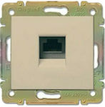 Legrand Valena Πρίζα Τηλεφώνου χωρίς Πλαίσιο Μονή Ivory 192669