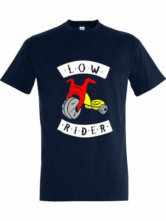 T-shirt Unisex " Low Rider ", French NAvy