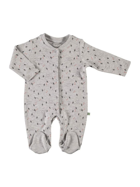 Biorganic Babystrampler Langärmliges Gray