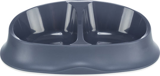 Trixie Kunststoff Schalen Futter & Wasser für Hund auf Basis von 2x 250ml in Blau Farbe